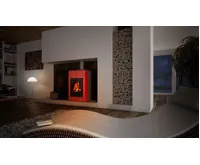 HS Flamingo Krbová kamna AQUAFLAM VARIO ® SAPORO 11/7kW červená (22)