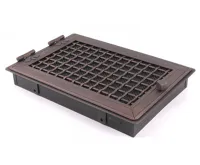 HS Flamingo Krbová mřížka STYLOVÁ 21x32 cm, měděná patina s žaluzií