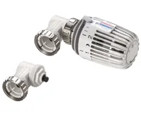 Heimeier termostatická hlavice K bílá (M30x1,5), rohová