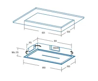CATA Odsavač par ISLA BENNU SLIM 900 Nerez (7)