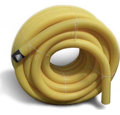 PVC drenážní trubka DN 125 žlutá děrovaná | 1m
