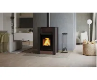 HS Flamingo Krbová kamna AQUAFLAM VARIO ® LEND 11/5kW hnědá - sametová, elektronická regulace (12)