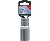 BGS Hlavice nástrčná, 1/2" 12,5 mm 6ti hranná, prodloužená 26 mm (2)