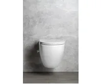 ISVEA INFINITY CLEANWASH závěsná WC mísa, integrovaný ventil a bidet. sprška, Rimless, 36,5x53cm, bílá (7)