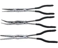BGS Kleště telefonní s dvojitým kloubem, rovné, zahnuté, 3 díly (1)