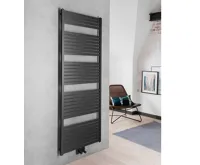 AQUALINE TONDI otopné těleso rovné 600x1690 mm, středové připojení, černá mat (4)