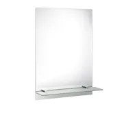 AQUALINE SAMBA skleněná police 500mm, chrom (3)