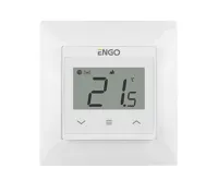 ENGO Controls Wi-Fi termostat E55-W vhodný do rámečku 55x55, bílý, ENGO Smart, TUYA