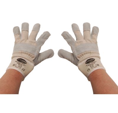 BGS Pracovní rukavice, kožené, s podšívkou,  velikost 10,5
