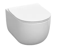 KERASAN FLO závěsná WC mísa, Rimless, 37x54cm, bílá (3)