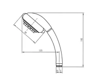 AQUALINE Ruční masážní sprcha, 8 režimů sprchování, průměr 85mm, ABS/chrom (4)