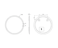 SAPHO NYX kulaté zrcadlo s LED osvětlením ø 80cm (7)