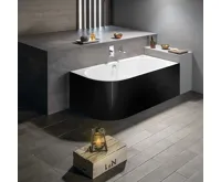 POLYSAN VIVA R MONOLITH asymetrická vana 170x75x60cm, bílá/černá (4)