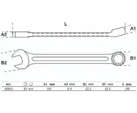 BGS Klíč očkoplochý,  15 mm (1)