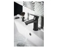 AQUALINE LOTTA stojánková umyvadlová baterie, černá mat (1)