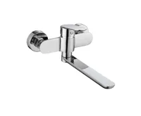 Dřezová nástěnná baterie, Viana, 150 mm, s ramínkem plochým rovným 200 mm, chrom