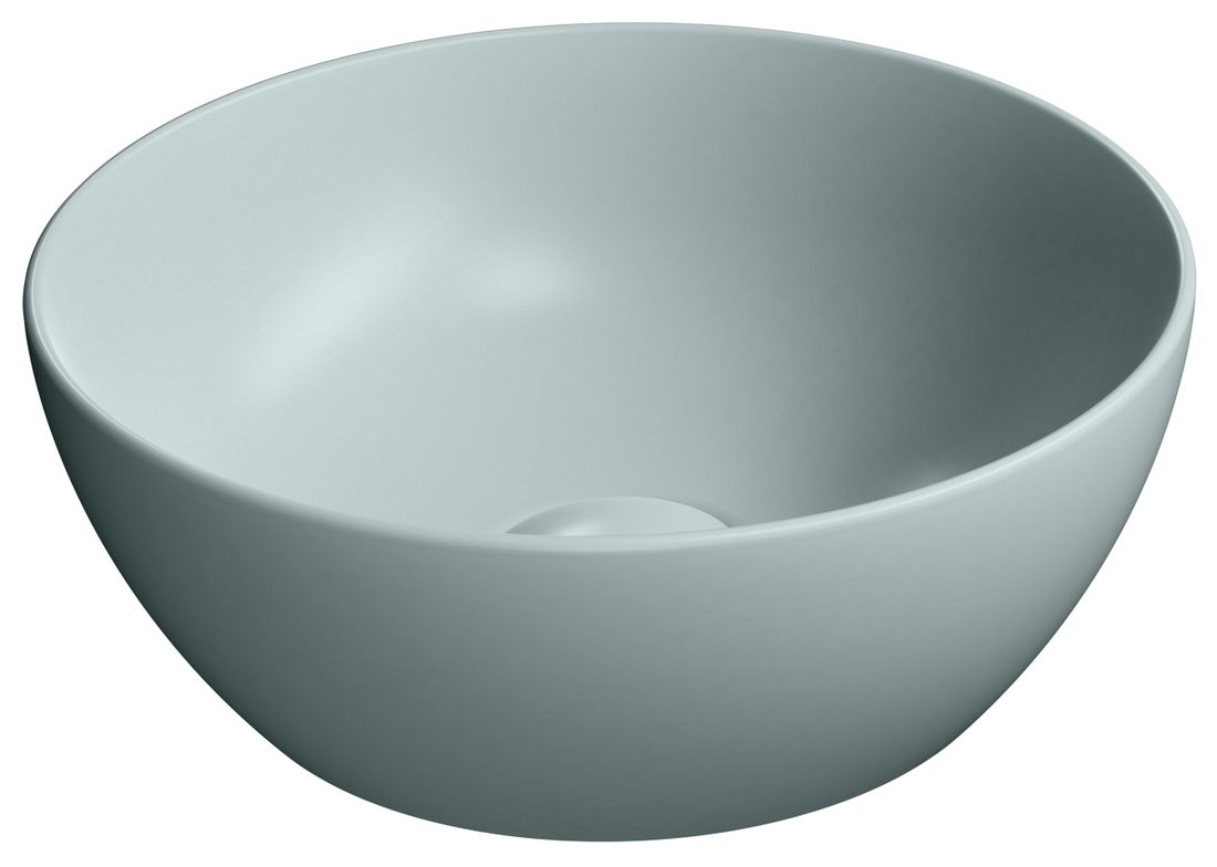 Gsi pura keramické umývátko na desku, průměr 32cm, ghiaccio mat