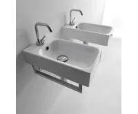 KERASAN CENTO keramické umývátko 45x25cm, pravé/levé, bílá (3)