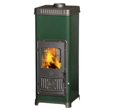 PLAMEN PLAMEN Litinová krbová kamna DORA 10 N - zelená