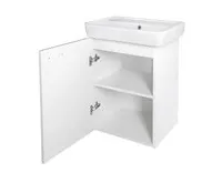 AQUALINE ZOJA umyvadlová skříňka 41,5x63x35,5cm, bílá (1)