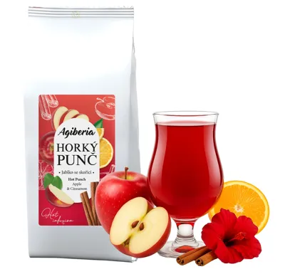 AG FOODS Group a.s. Agiberia Horký punč Jablko se skořicí 1000g