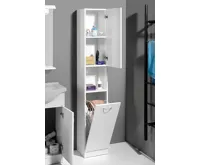 AQUALINE SIMPLEX ECO vysoká skříňka s košem 30x180x30cm (8)