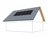Solar Kerberos střešní konstrukce na šikmou plechovou střechu pro 5 panelů Solar Kerberos střešní konstrukce na šikmou plechovou střechu pro 5 panelů
