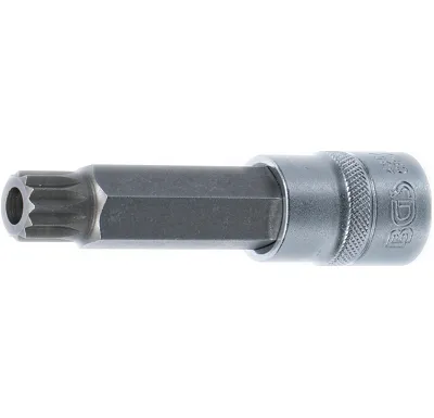 BGS Hlavice zástrčná 1/2" XZN M16 x 100 mm, s vrtáním