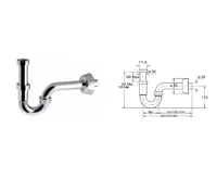 BONOMINI ROYAL FAMILY umyvadlový sifon 5/4", odpad 32mm, chrom (2)