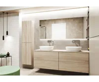 Aira desk, koupelnová deska na skříňku, dub, 810 mm (4)