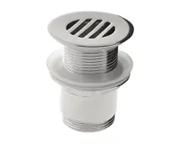 SAPHO Umyvadlová výpust 5/4“, neuzavíratelná, design zátka, 25-50mm, chrom