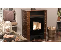 HS Flamingo Kachlová kamna AQUAFLAM VARIO ® PERU 11kW, kachle hnědá (teplovzdušná verze) (12)