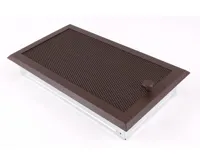 HS Flamingo Krbová mřížka 16x32 cm, hnědý brokát s žaluzií