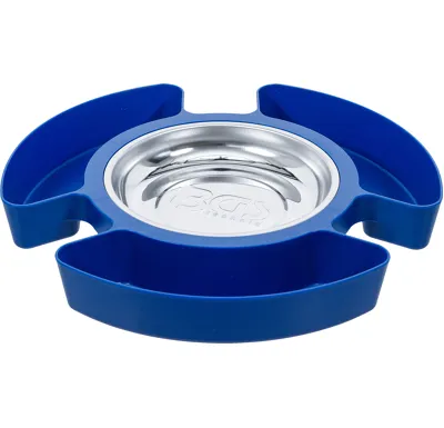 BGS Magnetická miska,  s 3 plastovými přihrádkami,  150 mm