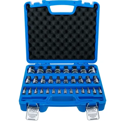 BGS Sada nástrčných hlavic | 6,3 mm (1/4") / 10 mm (3/8") / 12,5 mm (1/2") | vnitřní šestihran