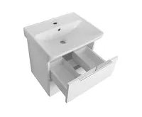 BRUCKNER NEON skříňka s keramickým umyvadlem 50x41,5 cm, bílá (1)