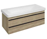 SAPHO SITIA umyvadlová skříňka 101,4x50x44,2cm, 2xzásuvka, dub alabama