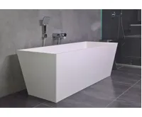 GELCO KVADRIE volně stojící vana 1590x650x550mm, litý mramor, bílá lesk (4)