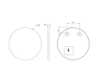SAPHO VELUR kulaté zrcadlo s LED podsvícením ø 70cm (8)