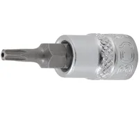 BGS Hlavice zástrčná 1/4" pro T-profil T 15, s vrtáním, zatíž. do 2 kg BGS Hlavice zástrčná 1/4" pro T-profil T 15, s vrtáním, zatíž. do 2 kg
