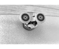 Sprchový kout, Kora, čtverec, 80 cm, bílý ALU, sklo Grape (3)