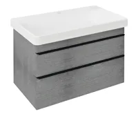 SAPHO SITIA umyvadlová skříňka 75,6x50x44,2cm, 2xzásuvka, dub stříbrný