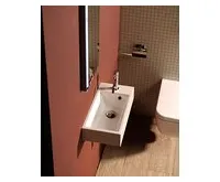 SAPHO ARIANA umývátko, litý mramor, 50x25cm, baterie vpravo, bílá (1)