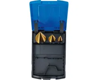 BGS Vrtáky kónické HSS, stupňovité, potitanované, sada 3 díly (3)