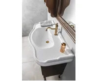 SAPHO VIENNA stojánková umyvadlová baterie s výpustí, bronz (3)