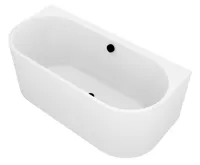 POLYSAN ASTRA DL MONOLITH nástěnná stojící vana 160x75x60cm, bílá