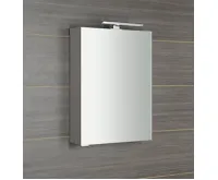 SAPHO MIRRÓ galerka s LED osvětlením, 50x70x16cm, levá/pravá, dub stříbrný (3)