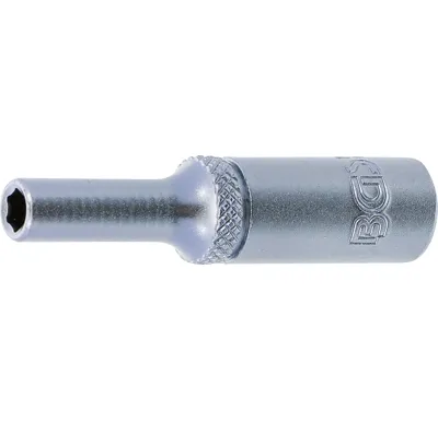 BGS Hlavice nástrčná 1/4"  4,0 mm, prodloužená, ProTorgue