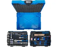 BGS Sada nástrčných klíčů, kladiv, kleští a šroubováků,  6,3 mm (1/4") / 12,5 mm (1/2"), 77 dílná (8)