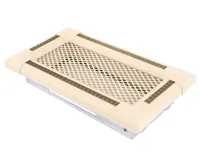 HS Flamingo Krbová mřížka 10x20 cm, EXCLUSIVE slonová kost / mosazná patina